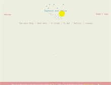 Tablet Screenshot of daphnisandchloe.com